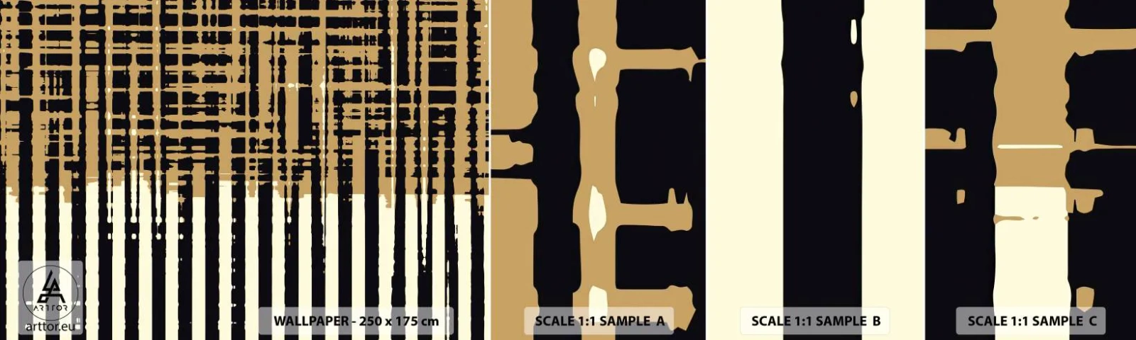 Fotobehang Staaltje Standard Eco - Architecturale abstractie - Abstractie, Deel, Lijnen - 100x30 cm