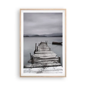 Een poster in een licht eiken lijst - Je kunt morgen gaan - 61x91 cm