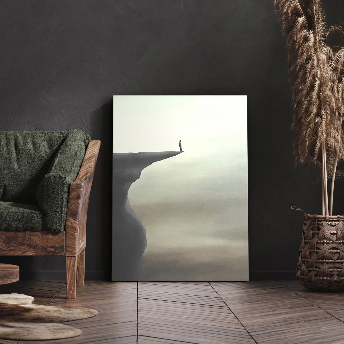 Schilderen op canvas - Omhoog, natuurlijk! - 45x80 cm