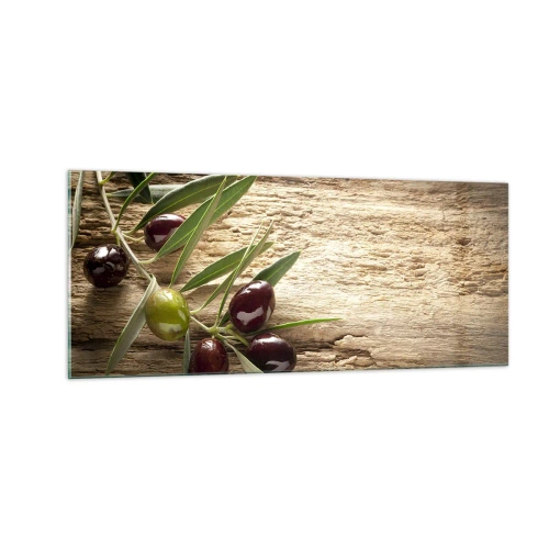 Schilderen op glas - Rechtstreeks uit de natuur - 100x40 cm