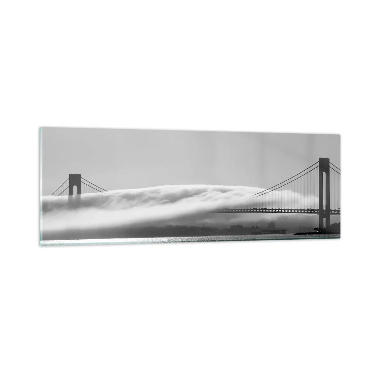 Schilderen op glas - Vaar door de Golden Gates - 90x30 cm
