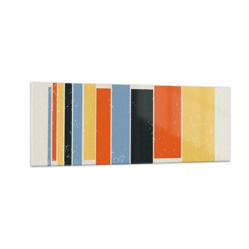 Schilderen op glas - Muzieknotatie - 140x50 cm