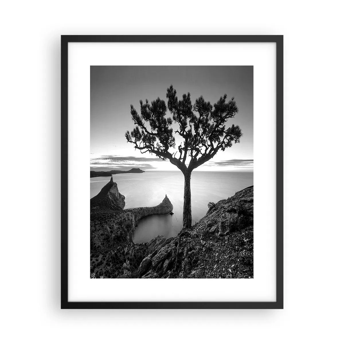Poster in een zwarte lijst - Stilte aan de horizon - 40x50 cm