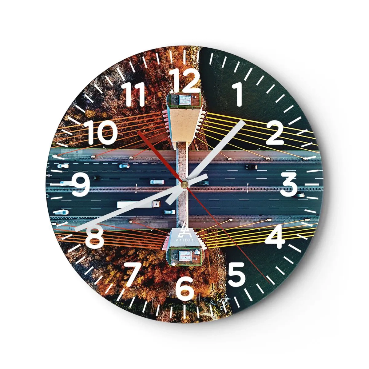 Wandklok - Klok - BEYOND the waters, beyond the forest - 40x40 cm