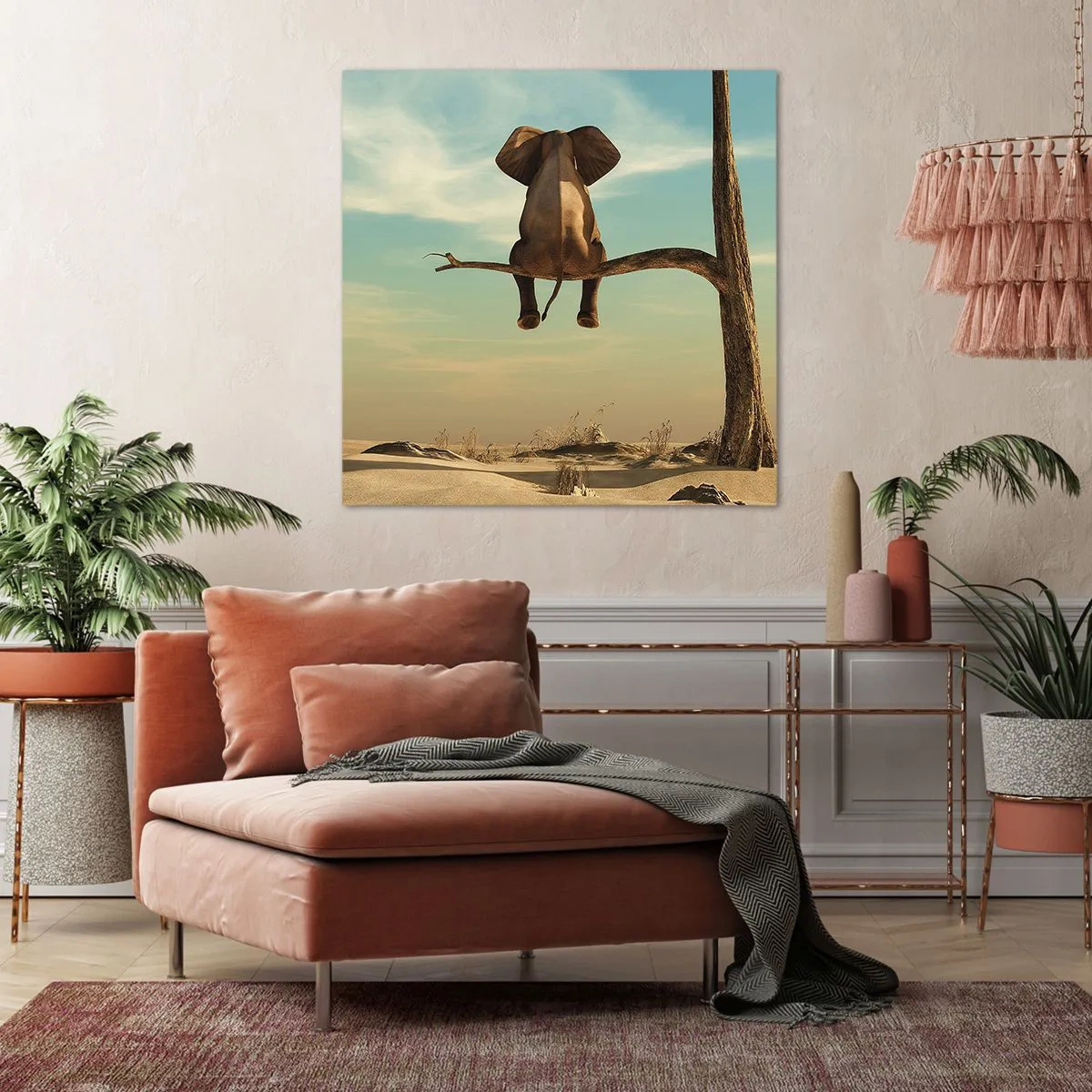 Schilderen op canvas - Een nieuw gezichtspunt - 70x70 cm