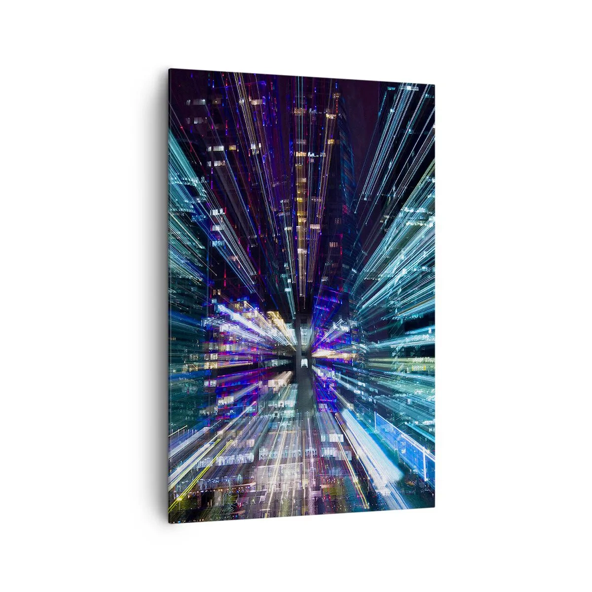 Schilderen op canvas - Overgang naar hyperspace - 80x120 cm