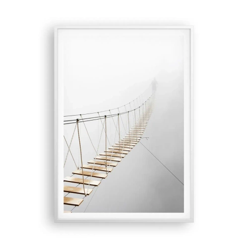 Poster in een witte lijst - Waar zal het je brengen? - 70x100 cm