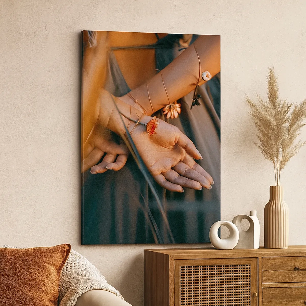 Schilderen op canvas - Verbonden met de natuur - 50x70 cm