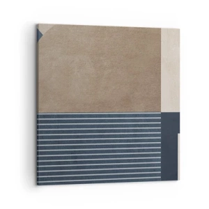 Schilderen op canvas - Een compositie van eenvoud en rondheid - 50x50 cm