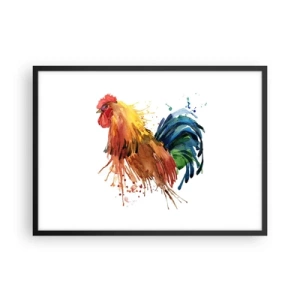 Poster in een zwarte lijst - Koninklijk gewaad, koninklijke trots - 70x50 cm