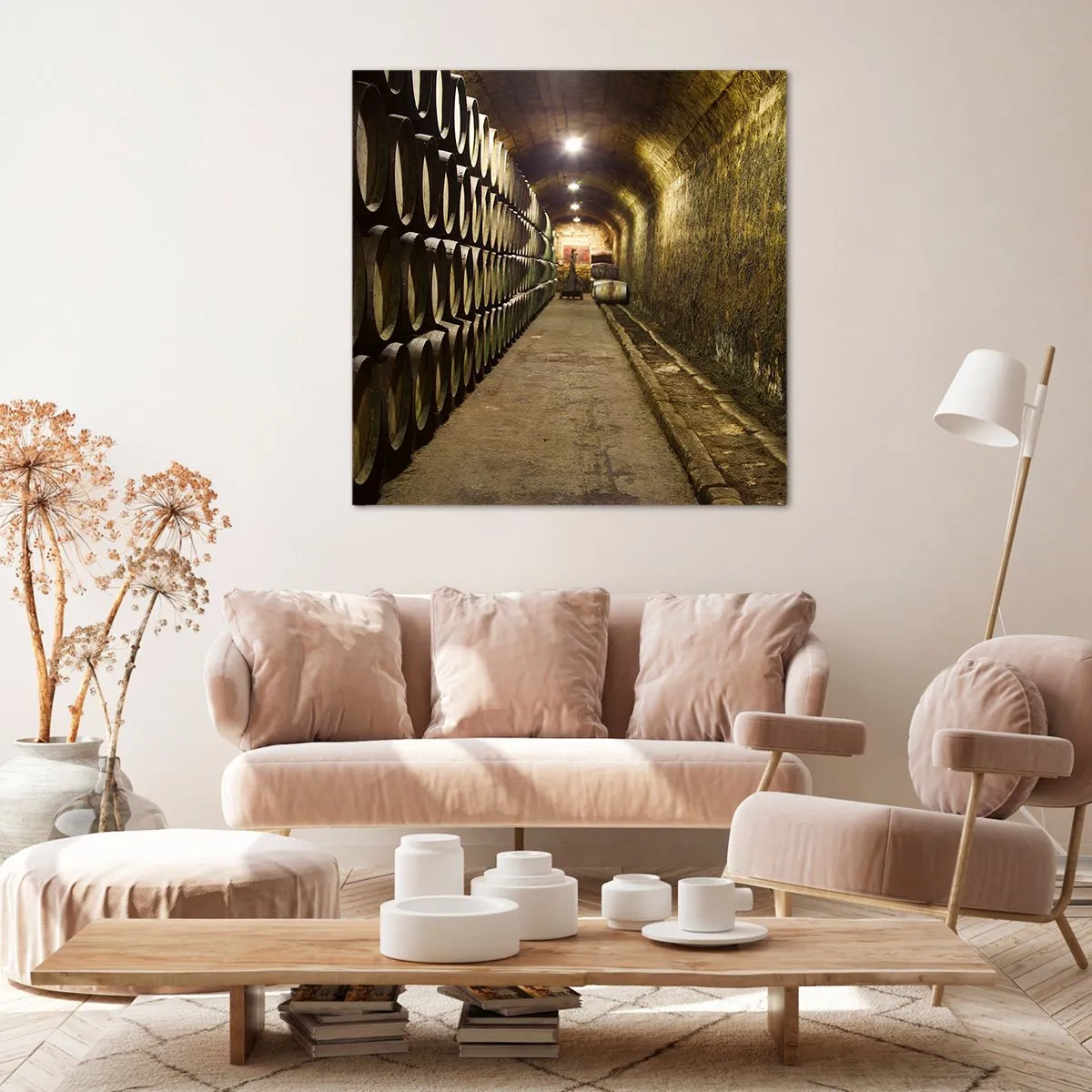 Schilderen op canvas - Het is goed om te gaan liggen - 50x50 cm