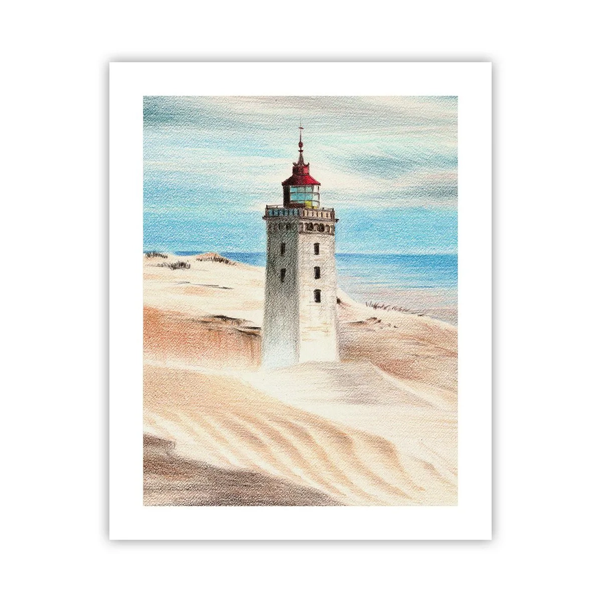Poster - Altijd staren naar de zee - 40x50 cm
