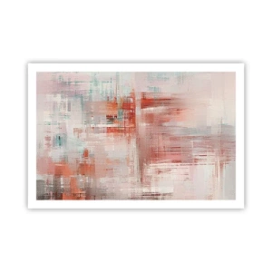 Poster - Vaag. Maar roze - 91x61 cm