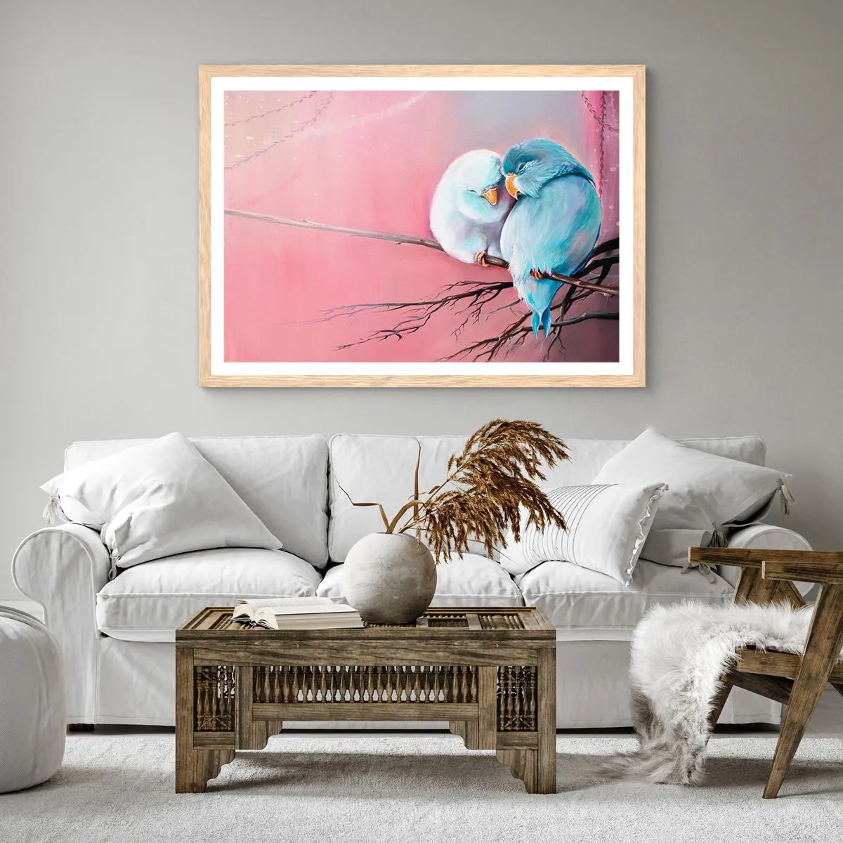 Een poster in een licht eiken lijst - Wat kan ik hier toevoegen? ... - 70x50 cm