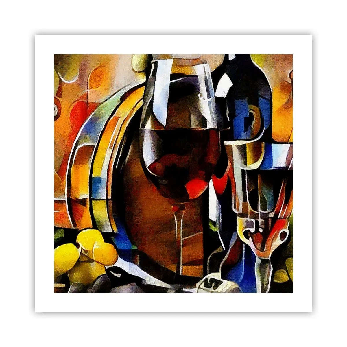 Poster - En de wereld krijgt kleuren - 50x50 cm