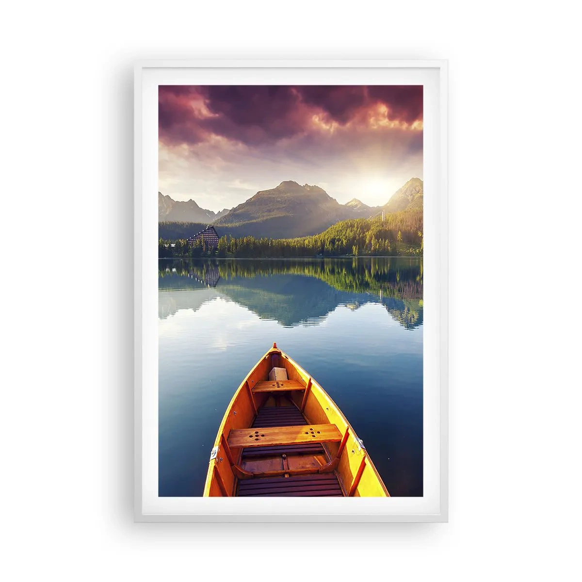 Poster in een witte lijst - Niets tegen de natuur - 61x91 cm