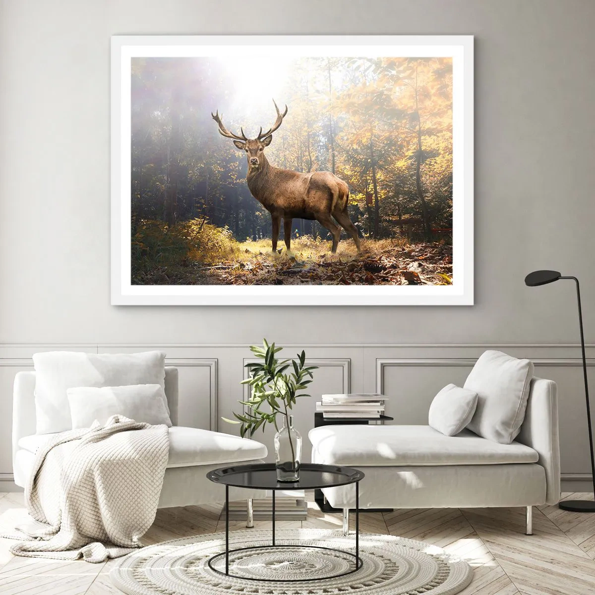 Poster in een witte lijst - In volle majesteit - 100x70 cm