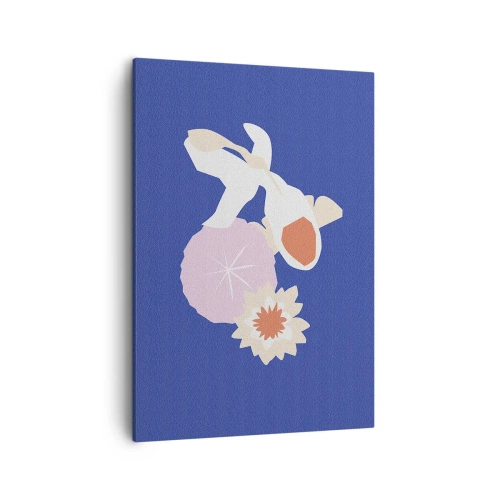 Schilderen op canvas - Compositie van bloemen en knoppen - 50x70 cm