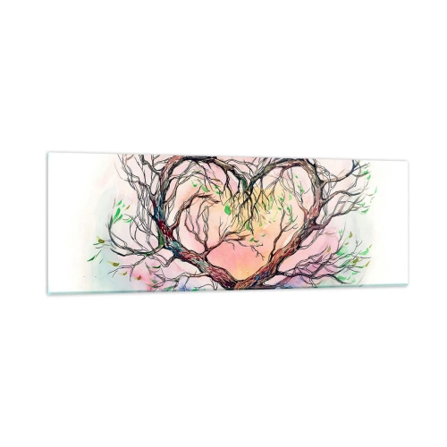 Schilderen op glas - Samen tegen de stormen - 90x30 cm