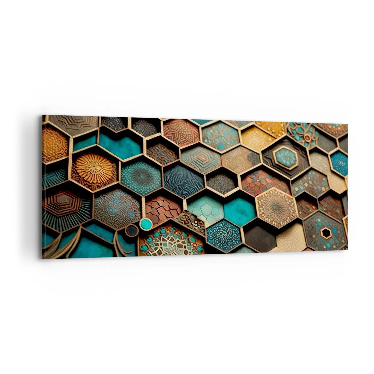 Schilderen op canvas - Arabische ornamenten – variatie - 100x40 cm
