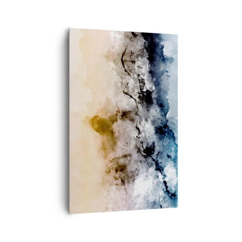 Schilderen op canvas - Verdronken in een wolk van mist - 80x120 cm