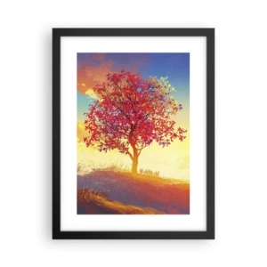 Poster in een zwarte lijst - Pelgrim bij de bestemming - 30x40 cm