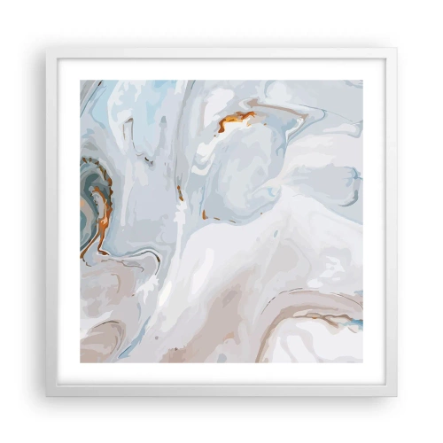 Poster in een witte lijst - Het wit is verheven - 50x50 cm