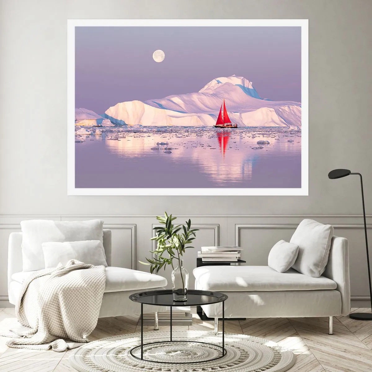 Poster - De hitte van het zeil, de kilte van het ijs - 50x40 cm