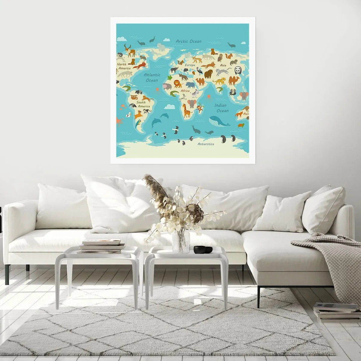 Poster - Goede buren - 50x50 cm