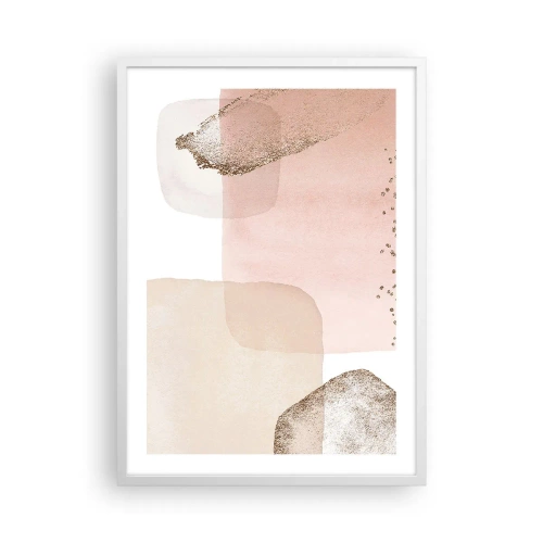 Poster in een witte lijst - Een blik door kleur - 50x70 cm