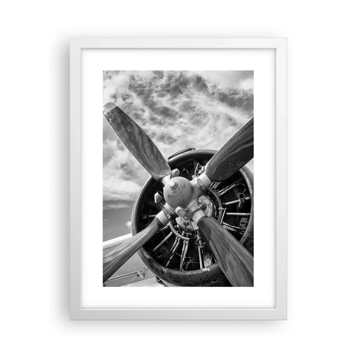 Poster in een witte lijst - Veroveraar van de lucht - 30x40 cm