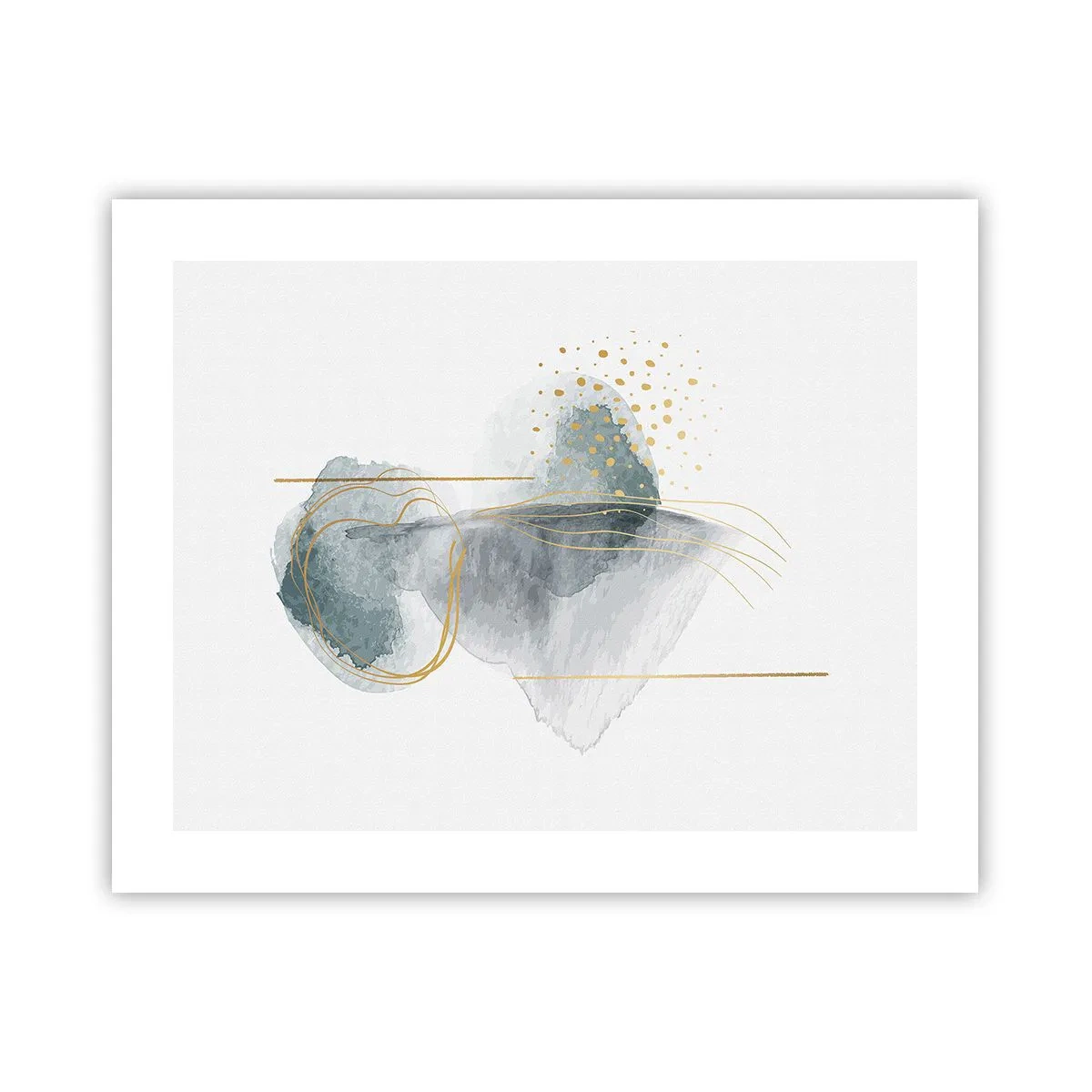 Poster - Over de relatie tussen grijs en goud - 50x40 cm