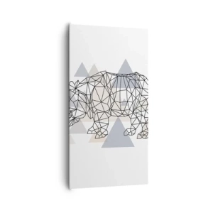 Schilderen op canvas - Structuur van kracht - 65x120 cm