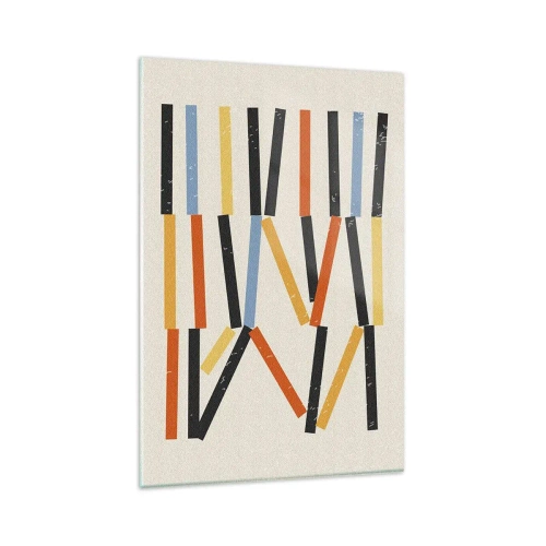 Schilderen op glas - Compositie op goed niveau - 80x120 cm