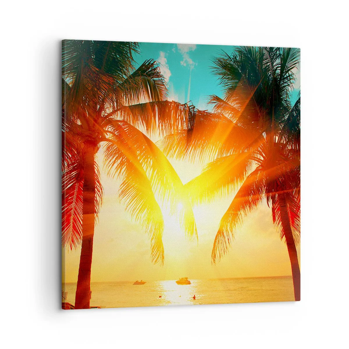 Schilderen op canvas - Exotisch koppel - 50x50 cm