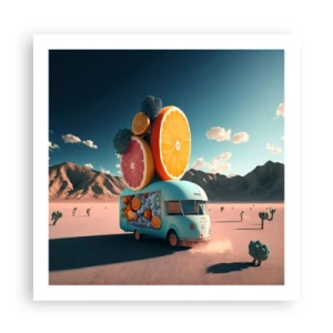 Poster - De smaak van vakantie - 60x60 cm