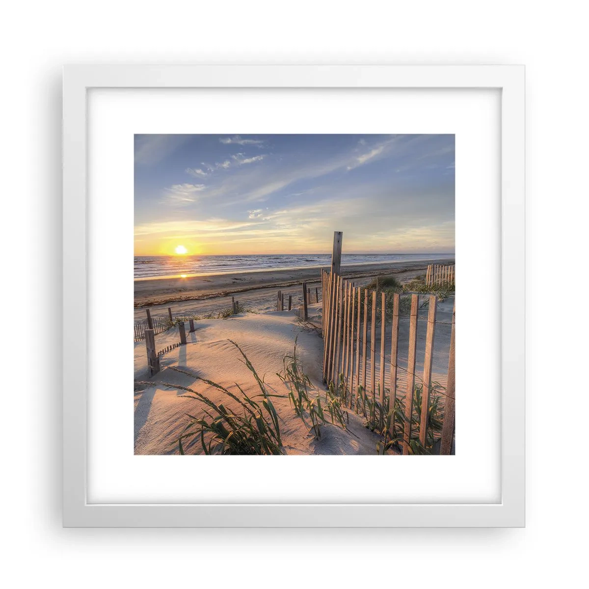 Poster in een witte lijst - Glans en schaduw van de wind - 30x30 cm