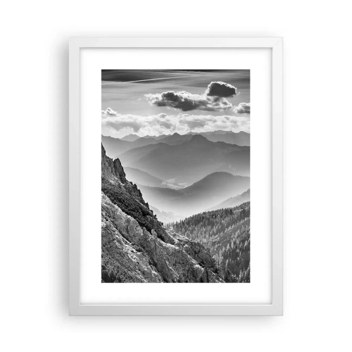 Poster in een witte lijst - Tot aan de horizon - 30x40 cm