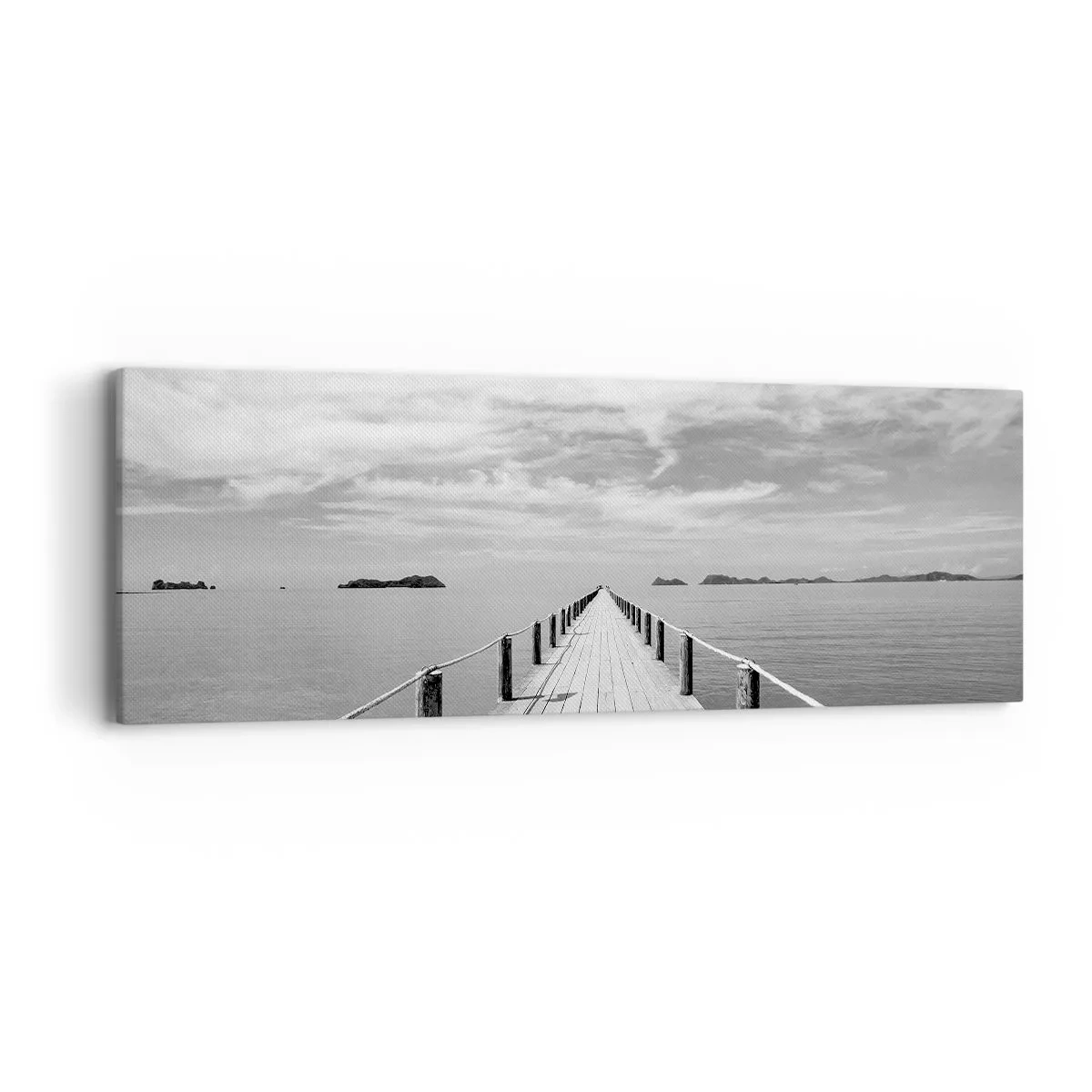 Schilderen op canvas - Of misschien een reis... - 90x30 cm