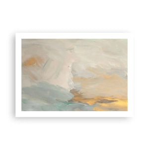 Poster - Abstractie – het land van zachtheid - 70x50 cm