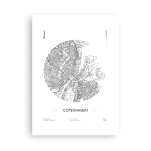 Poster - Anatomie van Kopenhagen - 50x70 cm