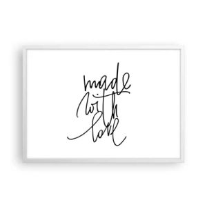 Poster in een witte lijst - Het beste merk - 70x50 cm