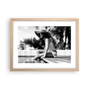 Een poster in een licht eiken lijst - Zomerdroom - 40x30 cm