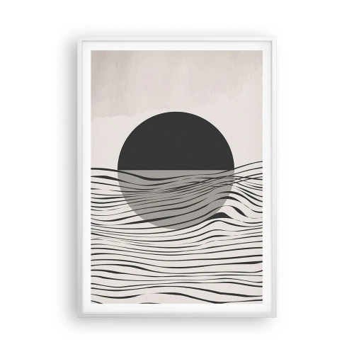 Poster in een witte lijst - Halve compositie - 70x100 cm