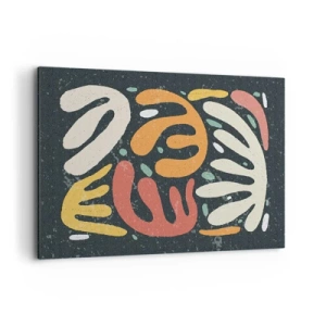 Schilderen op canvas - Compositie – ik sta op het punt je te pakken te krijgen - 100x70 cm