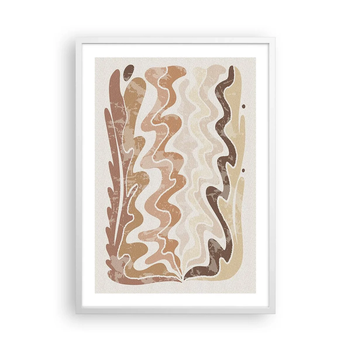 Poster in een witte lijst - Goede energie – goede emoties - 50x70 cm