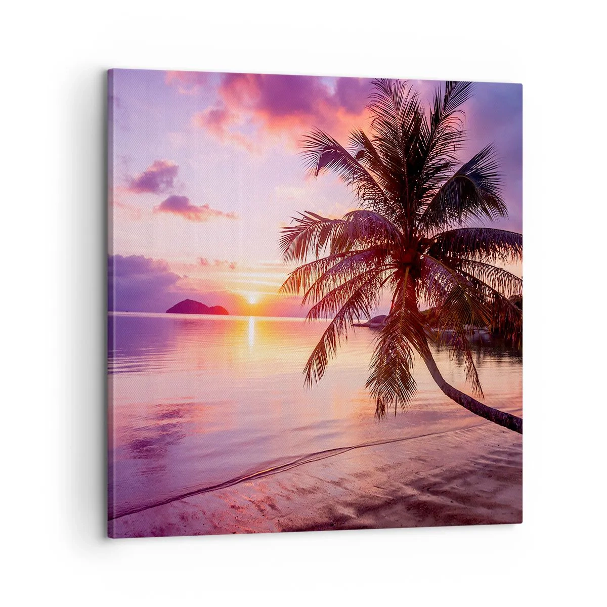 Schilderen op canvas - Geluk tot aan de horizon - 60x60 cm