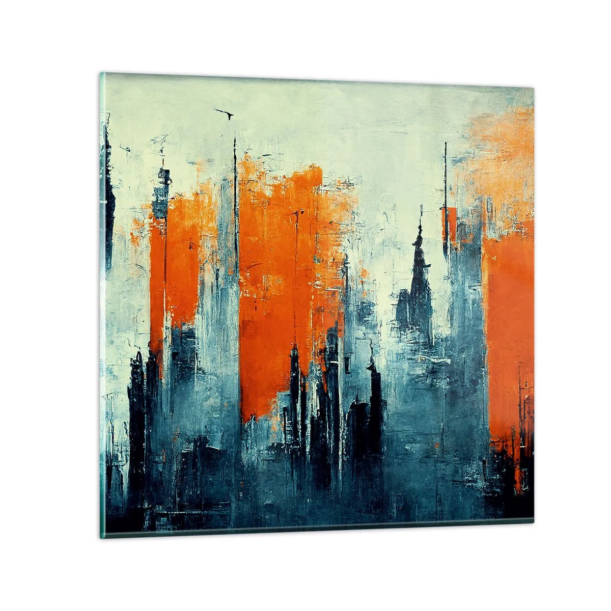 Schilderen op glas - Modern landschap - 30x30 cm