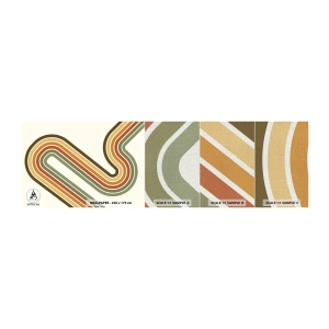 Fotobehang Monster Premium Canvas - Zigzag naar het doel - Abstractie, Deel, Modern patroon - 100x30 cm