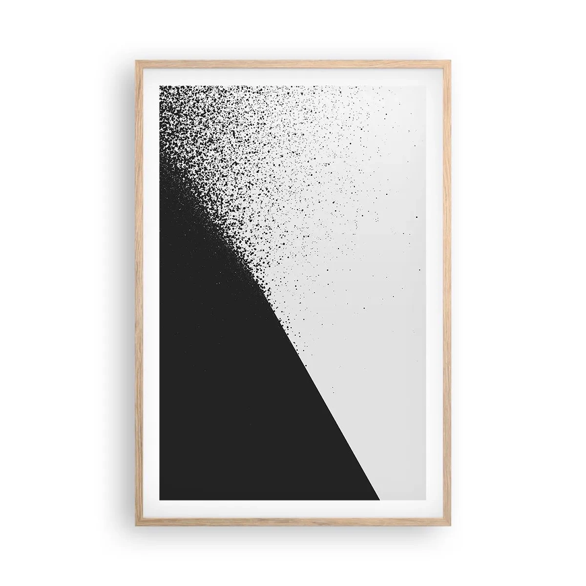 Een poster in een licht eiken lijst - Steeds sneller, meer en meer - 61x91 cm